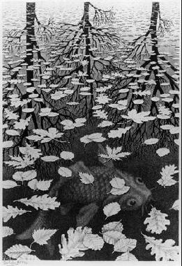 M.C. Escher - Three Worlds